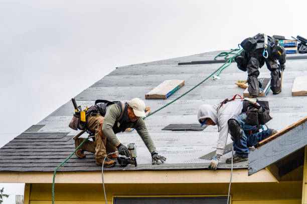 Professional Roof Replacement technician working in Goshen, CA